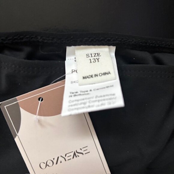 NEW Girl's 3 Piece Bikini Sets Tropical Print Swimsuit Bathing Suit SZ 12/13 - Picture 2 of 6